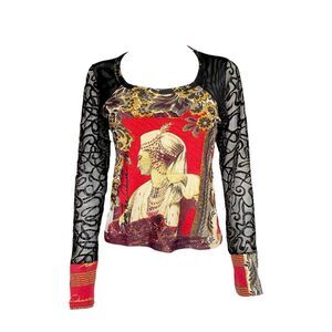save the queen vintage graphic top